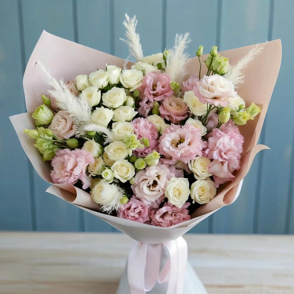 Букет цветов из: Альстромерии и Розы в Верхошижемье