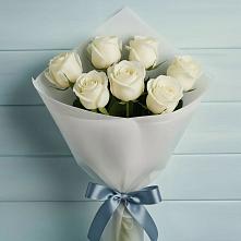 Букет 7 Белых роз Эдлесс Лав в Верхошижемье
