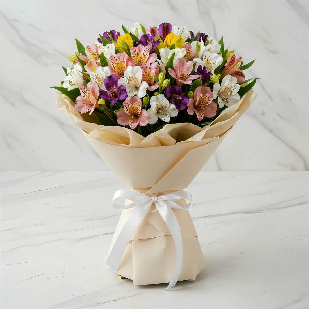 Букет цветов из: Альстромерии в Верхошижемье