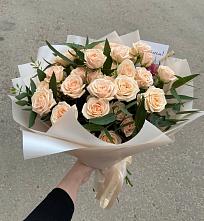 Букет Кремовые розы Латте в Верхошижемье