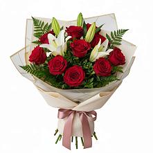 Букет цветов из:  Лилии и Розы в Верхошижемье