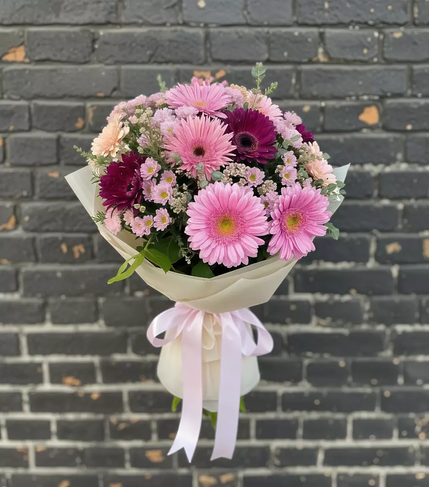 Букет цветов из: Герберы и Хризантемы в Верхошижемье