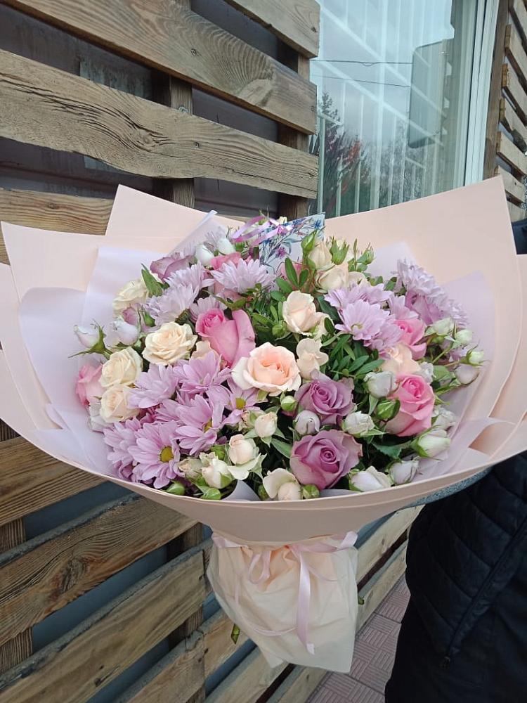 Букет цветов из: Розы и Хризантемы в Верхошижемье