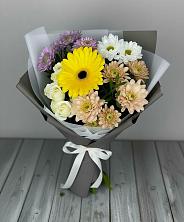 Букет цветов из:  Розы, Герберы и Хризантемы в Верхошижемье