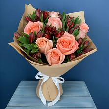 Букет цветов из:  Розы и Альстромерии в Верхошижемье