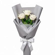 Букет 3 белые розы #REPLACE_PRED# Верхошижемье