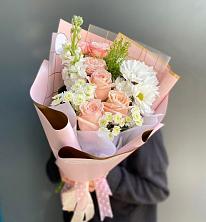 Букет цветов из:  Хризантемы и Розы в Верхошижемье