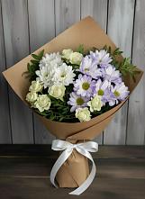 Букет цветов из:  Хризантемы и Розы в Верхошижемье