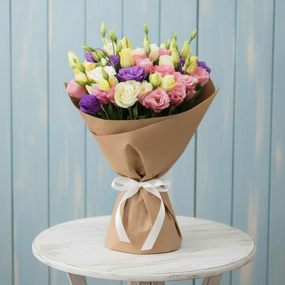 Букет цветов из: Лизиантусы в Верхошижемье