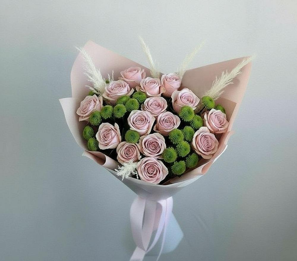 Букет цветов из: Розы и Хризантемы в Верхошижемье