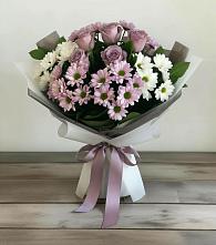 Букет цветов из:  Хризантемы и Розы в Верхошижемье