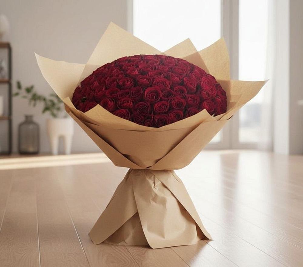 Букет 101 Красная роза в Верхошижемье