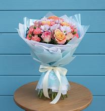 Букет цветов из:  Хризантемы и Розы в Верхошижемье