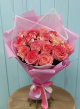 Букет 15 Розовых роз Равель в Верхошижемье