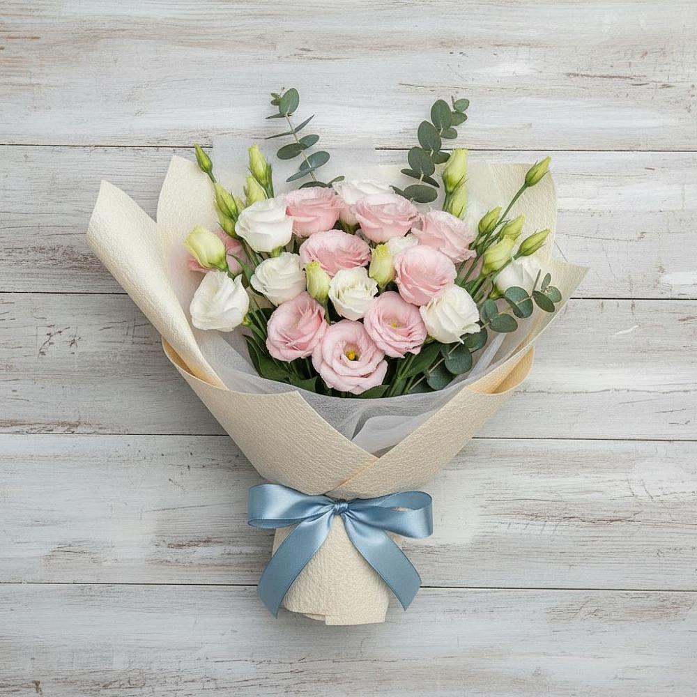 Букет цветов из: Лизиантусы в Верхошижемье